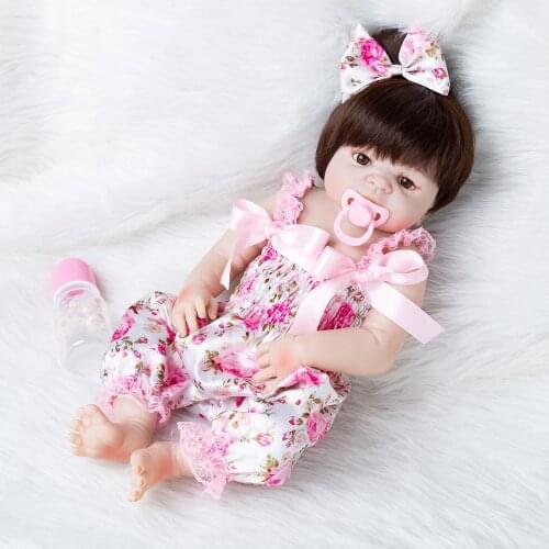 Bebes Reborn doll 56CM Full Body silicone doll Girl Reborn Baby Doll Bath Toy Lifelike Newborn Princess victoria Bonecas Menina