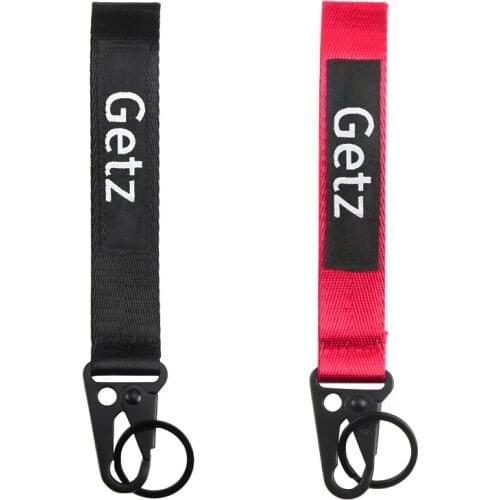 High quality Ribbon Webbing Car key ring Nylon Webbing Keychain with hawk buckle key ring for Hyundai GETZ car Accessories