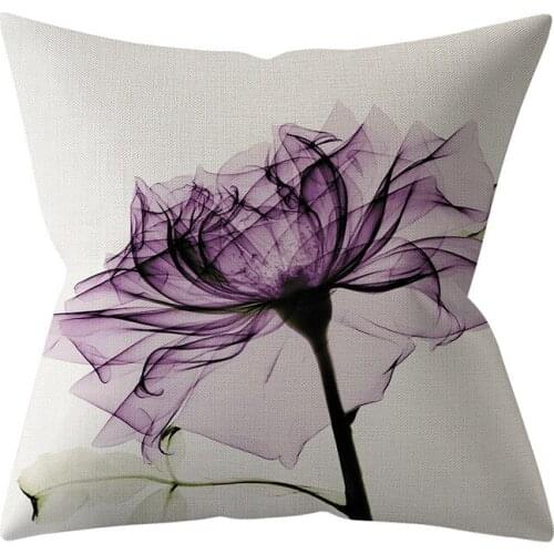 Flowers Carnations Cushion Cover Throw Pillow Case for Home Chair Sofa Decoration Square Pillowcases