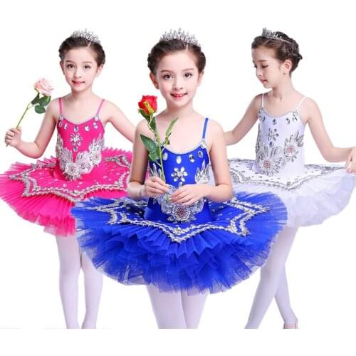 2019 Children Ballet Tutu Leotard For Dance Bodysuit Dancewear Swan Lake Ballet Costume For Girl Stage Performance Ballet Dress
