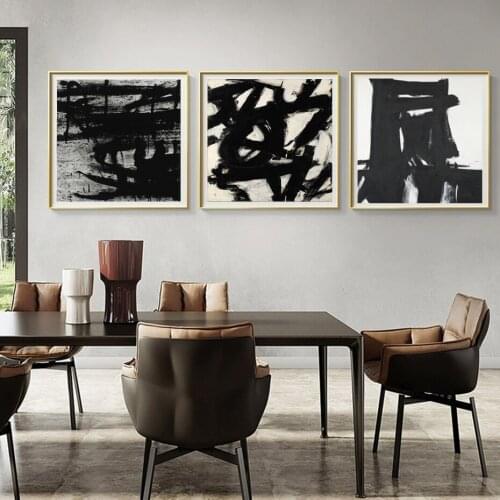 Franz Kline Famous Oil Painting Abstract Painter Reproduction Canvas on Abstract Poster Print Wall picture for living room