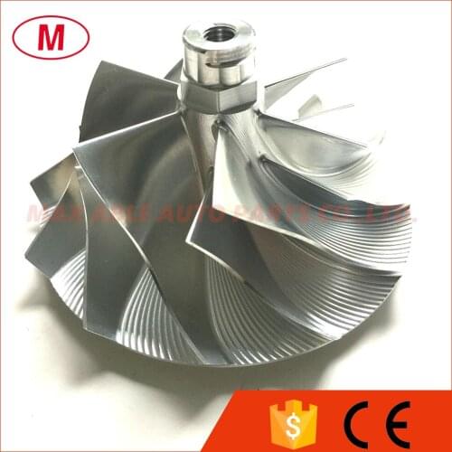 GT3794 67.77/94.00mm 6+6 blades Turbo Billet compressor wheel/Aluminum 2618/Milling wheel for Che*vy 6.6L Turbocharger Cartridge