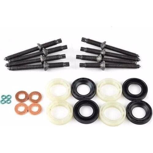Injector Contasi Seti̇ 16 Sealing Rings and Studs-Fit For Citroen Peugeot 1.6hdita Suit 1.6 Diesel Euro 4 1982A0-30