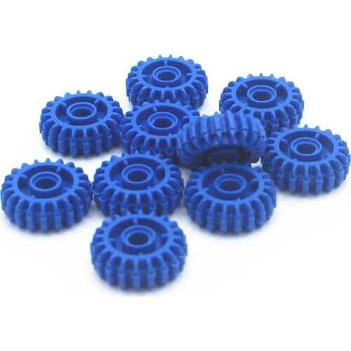 MOC Building Blocks Technic Parts 10pcs Technical ANGLED GEAR WHEEL Z20,W/4.85 HOLE compatible with lego for Kids Boys Toy 35185