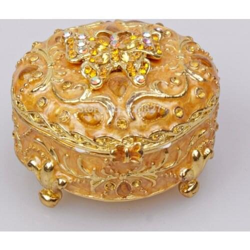 Metal Ring Box with a Butterfly Metal Jewelry Box Magnetic Mother Day Gift Box Jewelry Keepsake Box