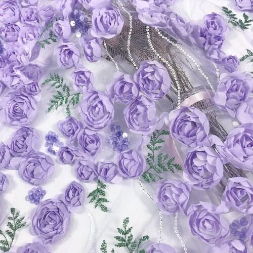 Fashion african lace fabric SYJ-2188824 with embroidery Nigerian Net Lace French tulle lace fabric For Wedding dress