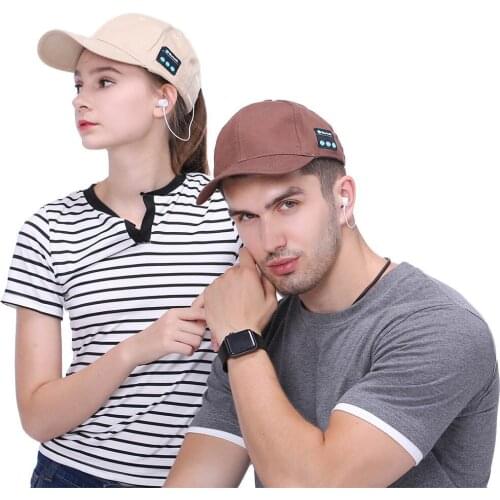 New Bluebooth Fashion Headset Hat Baseball Cap Men Women Outdoor Leisure Hands-free Call Music Headphones Hat Sport Running