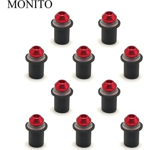 100% Brand New 10pcs Motorcycle M5 x 16mm CNC Windscreen Windshield Screw Bolts Nuts Kit blue/black/red/silver/gold/orange/green