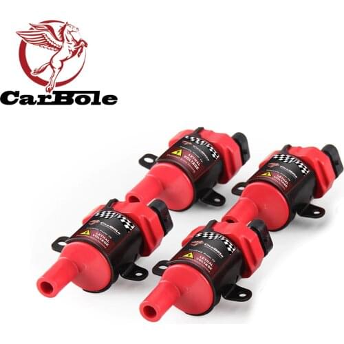 CARBOLE New 4Pcs Ignition Coils Plug Pack For Chevrolet GMC Buick Isuzu Hummer4.3L 5.3L 6.0L D585 Car Coil with internal igniter