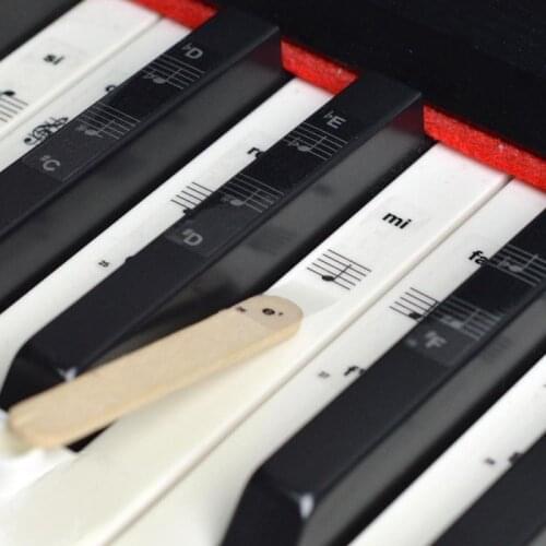 New 88-key 61-key 54-key Piano Keyboard Sticker Removable Music Key Piano Keyboard Stickers Electronic Keyboard Key Piano Stave