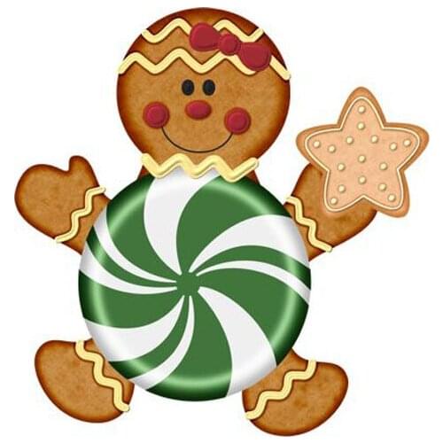 Gingerbread Layering Die Gingers Metal Cutting Embossing Cuts Card Handmade Paper Craft Tag Die Cut