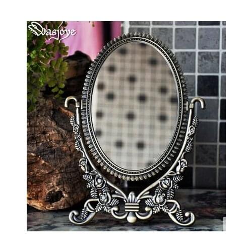 Retro European overturned high-definition double-sided small mirror lovely desk Princess vanity mirror dressing mirro