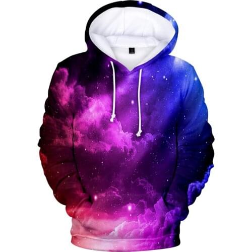 Personality Color Smoke 3D Hoodies Men/Women Sweatshirts Iridescent Cloud Photography Hip Hop Boys/girls Streetwear Pullovers