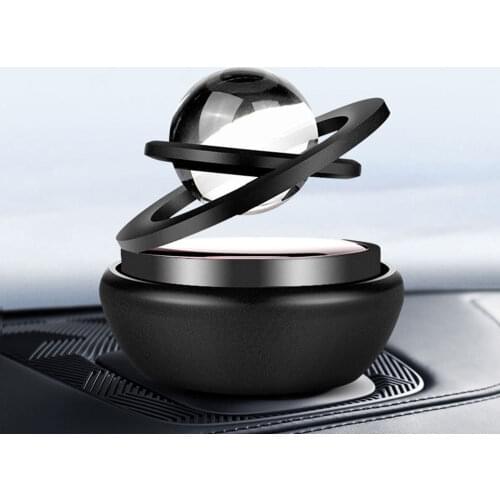 Premium Quality Solar Power Car Aromatherapy Air Freshener-Interstellar Suspension Double Ring Fascinating Maglev Aroma Diffuser