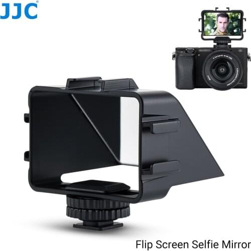 JJC Camera Mirror Flip Screen Selfie Mirror for Sony a6500 a6300 a6000 a7 II III Fuji X-T2 X-T3 XT2 XT3 XT20 XT30 Nikon Z5 Z6 Z7