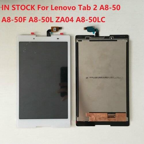 8" LCD For Lenovo Tab 2 A8-50 A8-50F A8-50L ZA04 A8-50LC LCD Display Touch Screen Digitizer Sensors Glass Assembly