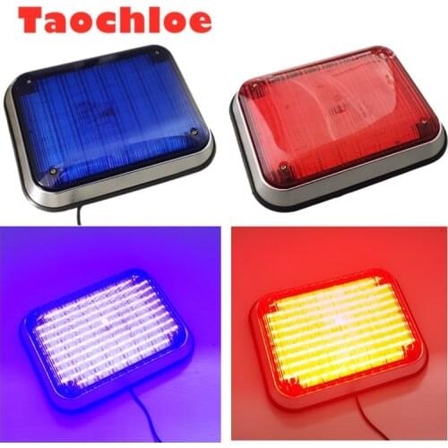 1Pc Red Blue Amber White 12V Police Flashing Light Stroboscopes Ambulance car flash lights Pumper Fire Engines LED Strobe Lamps