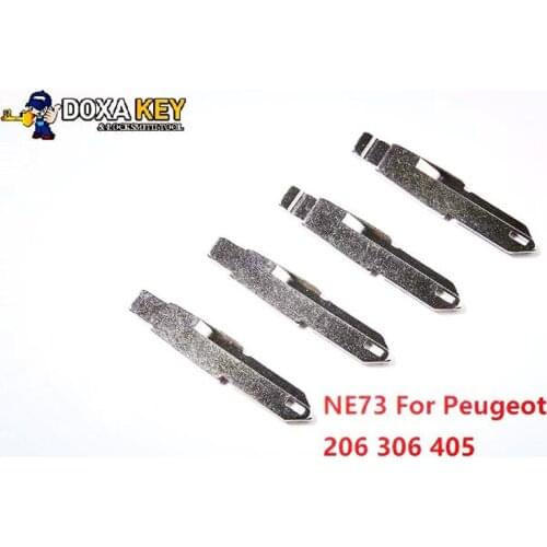 10pcs) NO.53 NE73 Key Blade Replacement Flip Floding Blade Car key Blank For Peugeot 206 306 405
