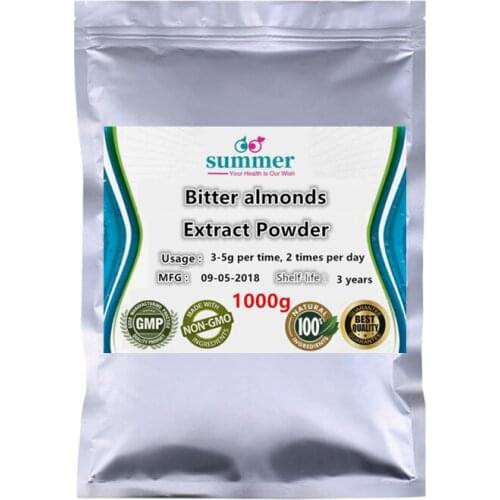 1000g Pure Bitter almond,Semen Armeniacae Amarum with 3% amygdalin,Bitter apricot kernel extract powder for Anti-inflammatory