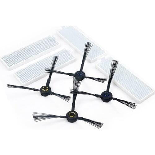 4* Hepa filter + 4* Side Brush for ilife A9S A7 Robotic Vacuum Cleaner Parts Accessories Replacement Side Brushes & Hepa filter
