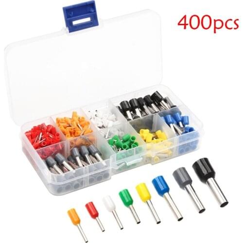 Wire Connect 400pcs-Box Crimping tool Insulated connector Terminal Crimp Terminator cold pressed insulated terminal