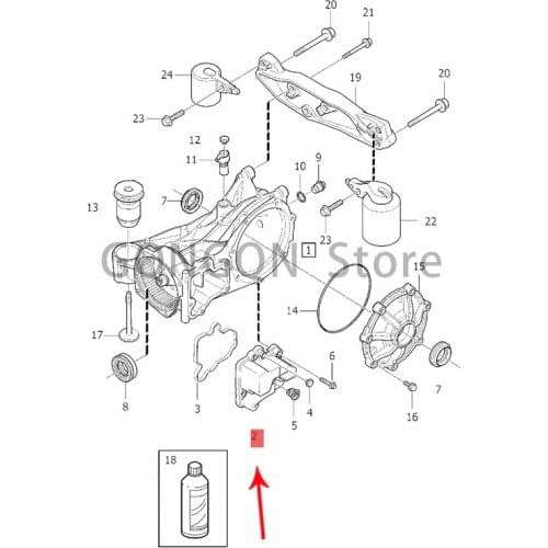 CAR rear differential oil pan 2014-2020vol voxc90 xc60 xc40 v90 cross country v90 v60 s90l s90 Engine gearbox housing fixing bra