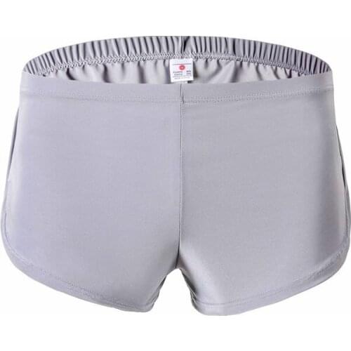 Sexy Mens Underwear Boxers Soft Ice Silk Panties For Man Solid Breathable Pouch Underpants Male Arrow Pants Cueca Calzoncillo