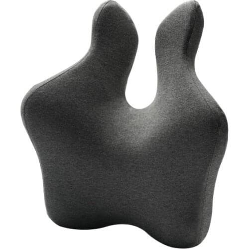 CHECA GOODS Back cushion memory foam car seat pillow Lumbar Support Back Massager Waist Cushion For Chairs Home Office Relieve