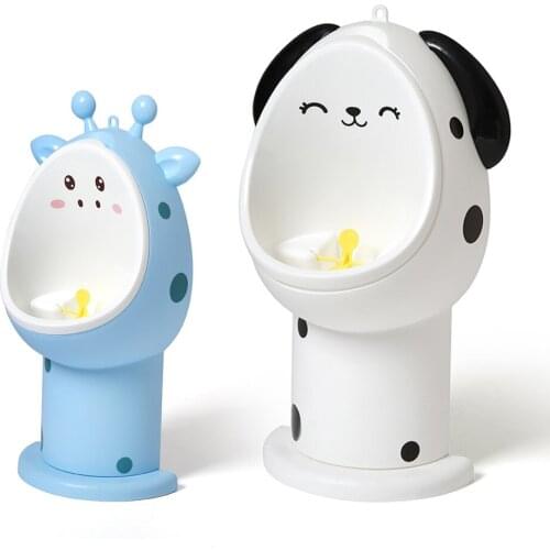 Baby Potty Toilet Bowl Cute Cartoon Training Pan Toilet Seat Children Bedpan Portable Urinal Vertical Wall-Mounted Pee