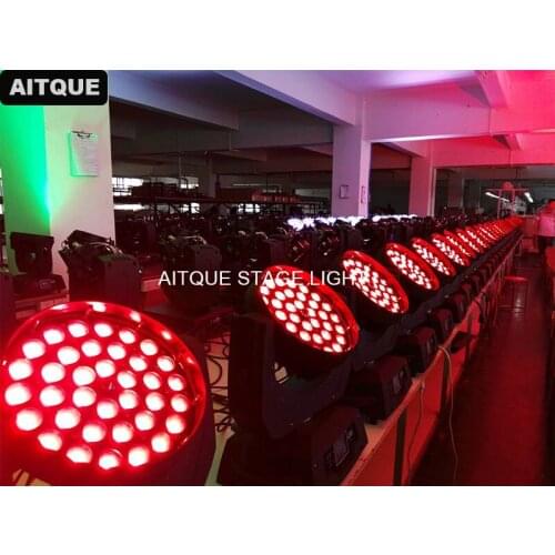 12lot Dj lighting moving head rgbwa 36x15w zoom led moving head wash light 5in1 36x15 led wash moving