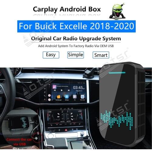 For Buick Excelle 2018-2020 Car Multimedia Player Radio Upgrade Carplay Android Apple Wireless CP Box Activator Navi Mirror Link