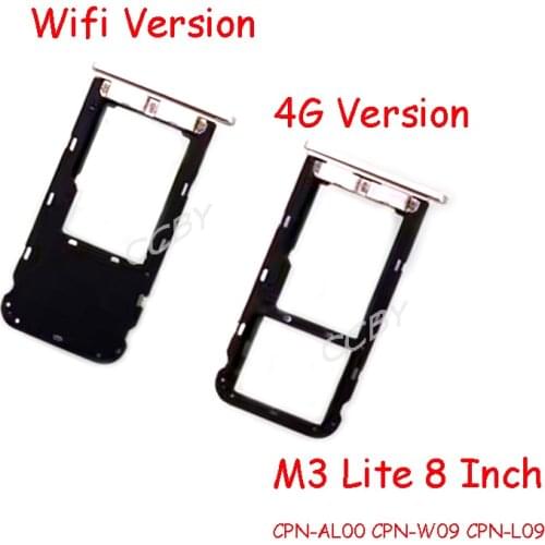 For Huawei MediaPad M3 Lite CPN-AL00 CPN-W09 CPN-L09 8 Inch / BAH-W09 BAH-AL00 10,1 Inch Sim Card Tray SD Slot Holder 4G Wifi