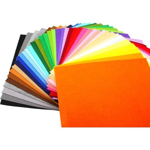 41Pcs/Lot 30*30cm Diy Handmade High Quality Felt Fabric Polyester Fabric Needlework Needle Sewing Felt Cloth Craft Cloth Fabrics