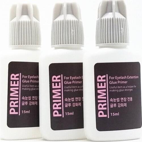 Hot free shipping 15ml Glue Primer Used on Roots of False Eyelashes Make Eyelash Glue stronger Keep Lashes Stay Longer 3pcs