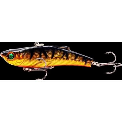 Artificial VIB Sinking Wobblers 75mm/18g 3D Eyes Fishing Lure Hard Bait Diving Depth0.5-3M Anti-corrosion Plastic Fishing Bait