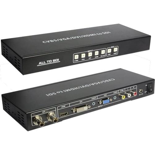 JYTTEK CVBS VGA DVI HDMI Composite R/L All to HD 3G SDI Scaler Converter HD Video