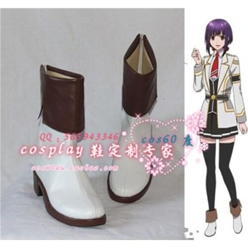 Kamigami no Asobi Yui Kusanagi White Cosplay Shoes Short Boot S008