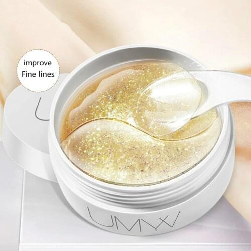 Collagen Eye Mask Facial Dark Circle Removal Anti-wrinkle Hydrating Gel Sleeping Mask Eye Patch 60 Pcs