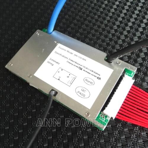 Electric motor car 13S 48V 40A BMS lithium ion battery BMS Used for 48V 20Ah 30Ah 40Ah 50Ah battery BMS With balance function