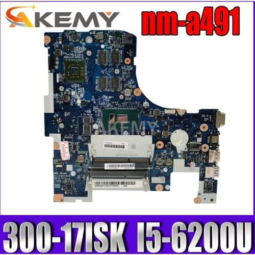 NM-A491 original mainboard For Lenovo 300-17ISK with I5-6200U R5-M330 Laptop motherboard