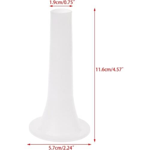 Plastic #5 Size Meat Grinder Sausage Stuffer Tube Horn Funnel For Filling Meat