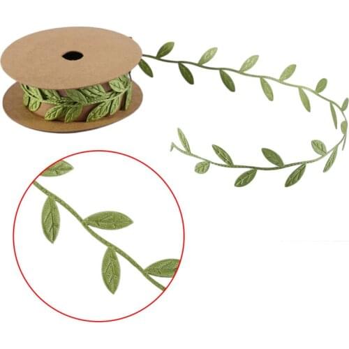 Christmas Handmade Vintage Leaf Ribbon Headband Wedding Decoration Hair Accessories Sewing Craft Embellishment DIY Garment Kraft