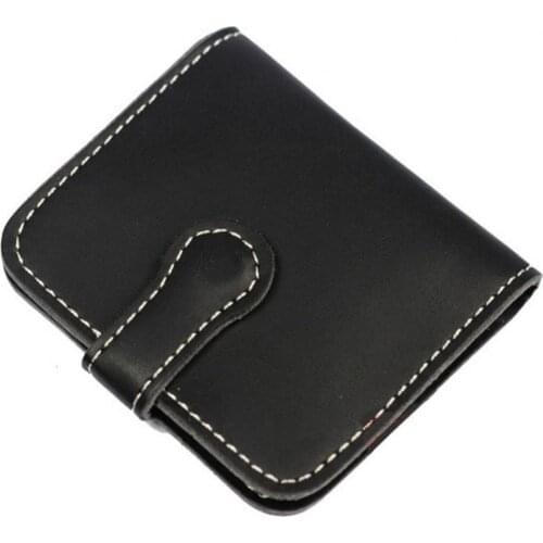 SLOZZ Leather Wallet Shape Acoustic Electric Guitar Picks Holder Plectrum Storage Bag Mix Black Shape Triangle Square Bag