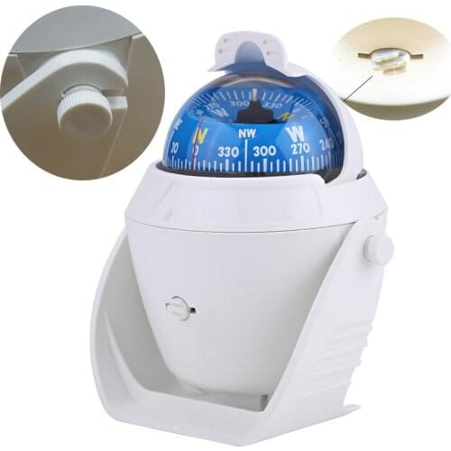 Waterproof IP 67 Sea Pivoting Marine Compass with Electronic LED Light Boat Compass for Marine Navigation Positioning Compass
