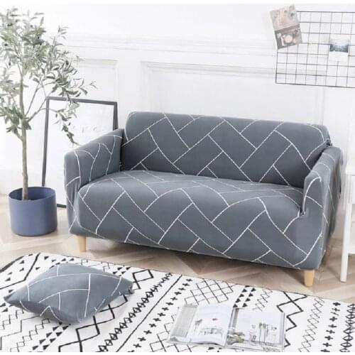 Green Leaf Sofa Cover Cotton Set Elastic Couch Cover Sofa Covers for Living Room Pets cubre sofa Sofa Towel 1/2/3/4-Seater 1PC