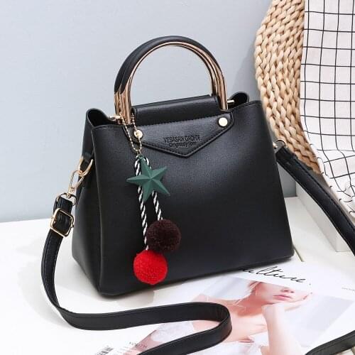 Women Handbags Five-pointed star hair ball pendant Bags Designer Crossbody Bags for Women Handbags High Quality PU Leather Tote
