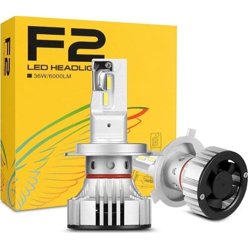 1 Pair F2 LED Headlight H4 H7 H8 H9 H11 9005 Led 9006 HB3 72W 12000LM CSP Chips Fog Lamp H3 Front Headlight 9012 HIR2 hb4