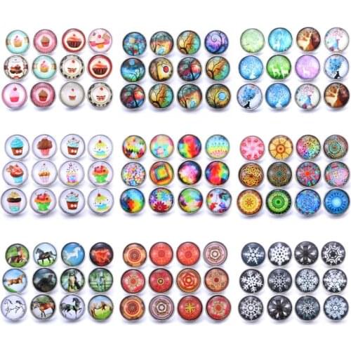 10pcs/lot Interchangeable Snap Jewelry Dream Pattern Letters Glass 18mm Snap Button Jewelry For Snaps Bracelet Bangles