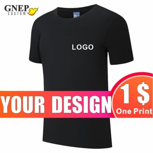 100% Cotton T-Shirt Custom Logo Casual T-Shirt Comfortable Short-Sleeved T-Shirt Men Women Round Neck T-Shirt Breathable T-Shirt