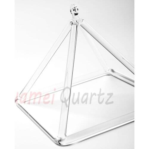 16 inch quartz crystal singing pyramid for sound energy healing and music therapy
